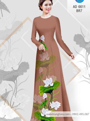 Vải áo dài Sen thanh khiết thiết kế 2020 AD 6611 21 1583222319 82 Vai ao dai Sen thanh khiet thiet ke 2020 AD