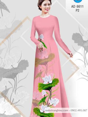 Vải áo dài Sen thanh khiết thiết kế 2020 AD 6611 28 1583222320 289 Vai ao dai Sen thanh khiet thiet ke 2020 AD