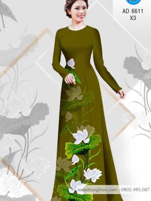 Vải áo dài Sen thanh khiết thiết kế 2020 AD 6611 33 1583222320 43 Vai ao dai Sen thanh khiet thiet ke 2020 AD