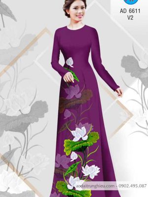 Vải áo dài Sen thanh khiết thiết kế 2020 AD 6611 35 1583222320 450 Vai ao dai Sen thanh khiet thiet ke 2020 AD