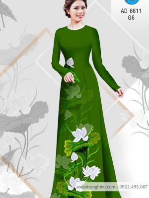 Vải áo dài Sen thanh khiết thiết kế 2020 AD 6611 31 1583222320 560 Vai ao dai Sen thanh khiet thiet ke 2020 AD