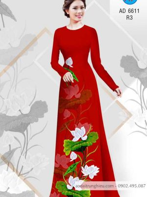 Vải áo dài Sen thanh khiết thiết kế 2020 AD 6611 27 1583222320 722 Vai ao dai Sen thanh khiet thiet ke 2020 AD