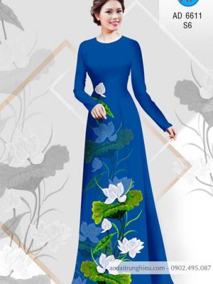 Vải áo dài Sen thanh khiết thiết kế 2020 AD 6611 34 1583222320 830 Vai ao dai Sen thanh khiet thiet ke 2020 AD