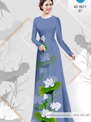 Vải áo dài Sen thanh khiết thiết kế 2020 AD 6611 37 1583222321 706 Vai ao dai Sen thanh khiet thiet ke 2020 AD