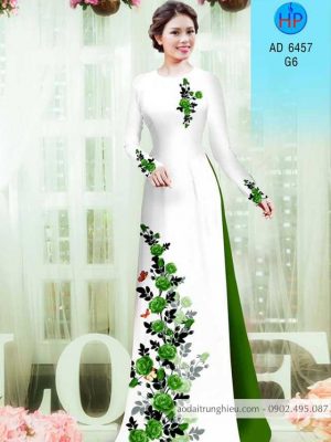 Vải áo dài Hoa hồng kiểu mới AD 6457 21 1583222656 117 Vai ao dai Hoa hong kieu moi AD 6457