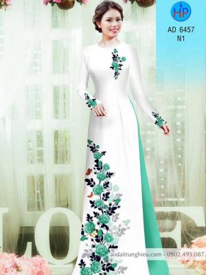 Vải áo dài Hoa hồng kiểu mới AD 6457 20 1583222656 255 Vai ao dai Hoa hong kieu moi AD 6457