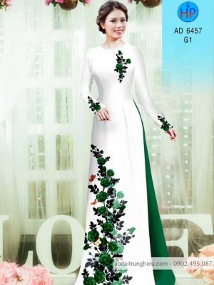 Vải áo dài Hoa hồng kiểu mới AD 6457 24 1583222657 294 Vai ao dai Hoa hong kieu moi AD 6457