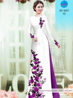 Vải áo dài Hoa hồng kiểu mới AD 6457 28 1583222657 695 Vai ao dai Hoa hong kieu moi AD 6457