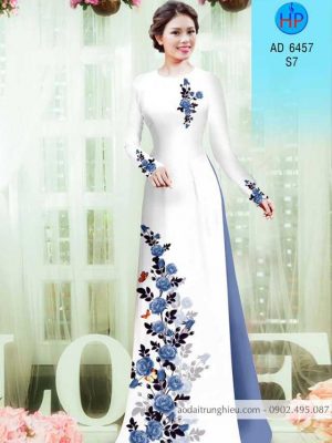 Vải áo dài Hoa hồng kiểu mới AD 6457 31 1583222658 349 Vai ao dai Hoa hong kieu moi AD 6457
