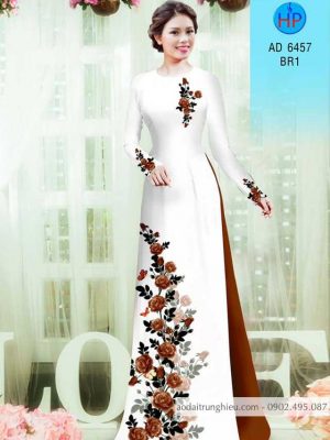 Vải áo dài Hoa hồng kiểu mới AD 6457 33 1583222658 778 Vai ao dai Hoa hong kieu moi AD 6457