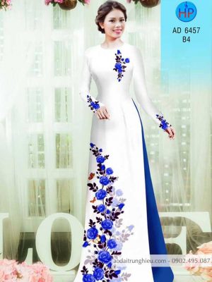 Vải áo dài Hoa hồng kiểu mới AD 6457 34 1583222658 867 Vai ao dai Hoa hong kieu moi AD 6457