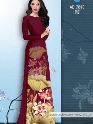 Vải áo dài Hoa Sen thiết kế 2020 AD 7813 23 1583222755 563 Vai ao dai Hoa Sen thiet ke 2020 AD 7813