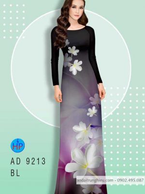 Vải áo dài Hoa Sứ trắng thanh tú kiểu mới AD 9213 28 1583405892 255 Vai ao dai Hoa Su trang thanh tu kieu moi