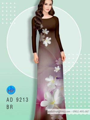 Vải áo dài Hoa Sứ trắng thanh tú kiểu mới AD 9213 27 1583405892 355 Vai ao dai Hoa Su trang thanh tu kieu moi