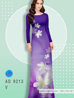 Vải áo dài Hoa Sứ trắng thanh tú kiểu mới AD 9213 32 1583405892 621 Vai ao dai Hoa Su trang thanh tu kieu moi