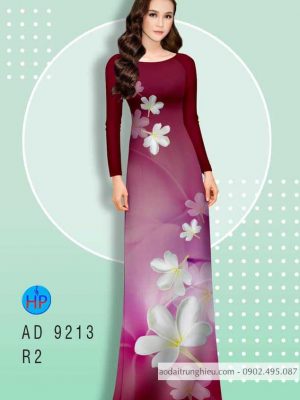 Vải áo dài Hoa Sứ trắng thanh tú kiểu mới AD 9213 36 1583405893 190 Vai ao dai Hoa Su trang thanh tu kieu moi