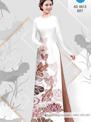 Vải áo dài Cá chép và hoa Sen kiểu mới AD 6615 22 1583406013 436 Vai ao dai Ca chep va hoa Sen kieu moi