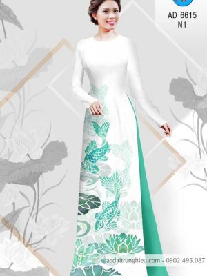 Vải áo dài Cá chép và hoa Sen kiểu mới AD 6615 29 1583406013 676 Vai ao dai Ca chep va hoa Sen kieu moi