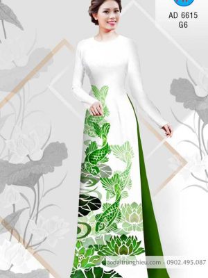 Vải áo dài Cá chép và hoa Sen kiểu mới AD 6615 27 1583406013 689 Vai ao dai Ca chep va hoa Sen kieu moi