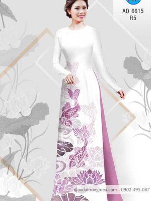 Vải áo dài Cá chép và hoa Sen kiểu mới AD 6615 33 1583406014 242 Vai ao dai Ca chep va hoa Sen kieu moi