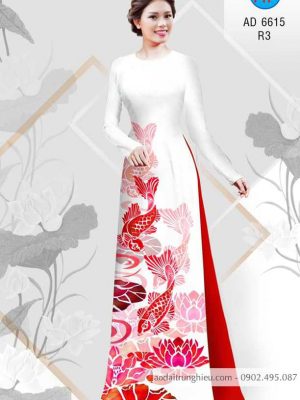Vải áo dài Cá chép và hoa Sen kiểu mới AD 6615 35 1583406014 377 Vai ao dai Ca chep va hoa Sen kieu moi