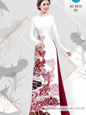 Vải áo dài Cá chép và hoa Sen kiểu mới AD 6615 34 1583406014 93 Vai ao dai Ca chep va hoa Sen kieu moi