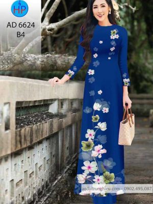 1583546501 46 Vai ao dai hoa in 3D thiet ke 2020 AD