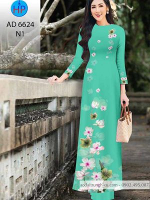 1583546501 54 Vai ao dai hoa in 3D thiet ke 2020 AD
