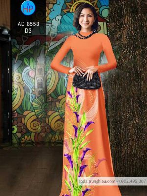 Vải áo dài Loa kèn tím kiểu mới AD 6558 31 1583738245 287 Vai ao dai Loa ken tim kieu moi AD 6558