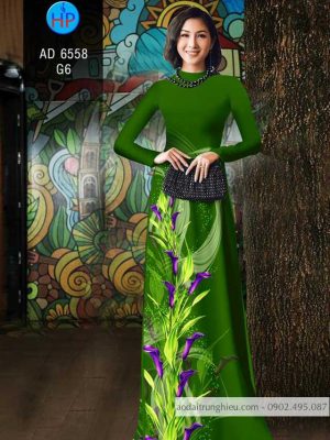 Vải áo dài Loa kèn tím kiểu mới AD 6558 36 1583738245 290 Vai ao dai Loa ken tim kieu moi AD 6558