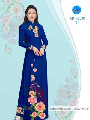 Vải áo dài hoa Hồng dâu mới ra AD N2590 29 1583741951 269 Vai ao dai hoa Hong dau moi ra AD N2590