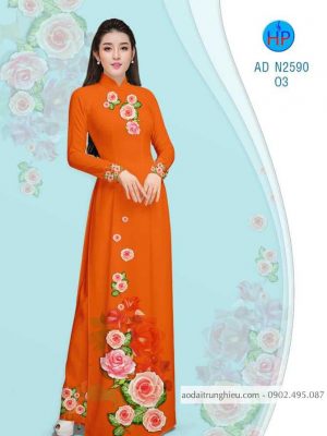 Vải áo dài hoa Hồng dâu mới ra AD N2590 27 1583741951 719 Vai ao dai hoa Hong dau moi ra AD N2590