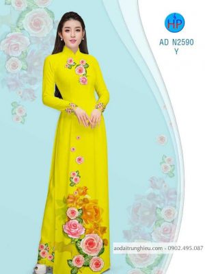 Vải áo dài hoa Hồng dâu mới ra AD N2590 34 1583741953 867 Vai ao dai hoa Hong dau moi ra AD N2590