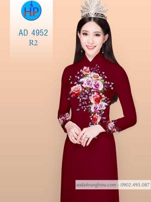Vải áo dài hoa Hồng 8/3 kiểu mới AD 4952 29 1583742051 489 Vai ao dai hoa Hong 83 kieu moi AD 4952