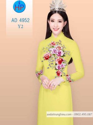 Vải áo dài hoa Hồng 8/3 kiểu mới AD 4952 35 1583742051 884 Vai ao dai hoa Hong 83 kieu moi AD 4952