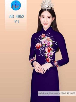 Vải áo dài hoa Hồng 8/3 kiểu mới AD 4952 33 1583742051 922 Vai ao dai hoa Hong 83 kieu moi AD 4952