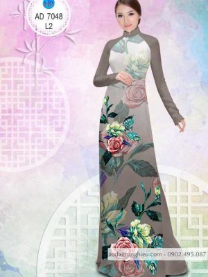 1583742197 151 Vai ao dai Hoa hong ruc ro thiet ke 2020