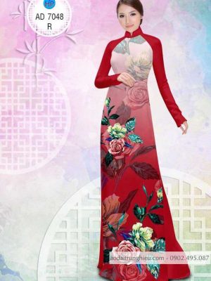 1583742197 749 Vai ao dai Hoa hong ruc ro thiet ke 2020