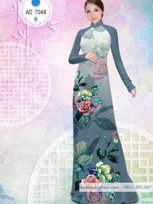 1583742198 141 Vai ao dai Hoa hong ruc ro thiet ke 2020