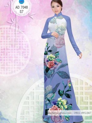 1583742198 182 Vai ao dai Hoa hong ruc ro thiet ke 2020