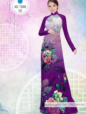 1583742198 254 Vai ao dai Hoa hong ruc ro thiet ke 2020