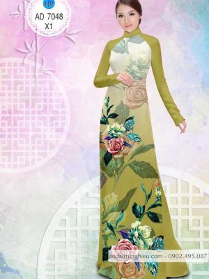 1583742198 315 Vai ao dai Hoa hong ruc ro thiet ke 2020