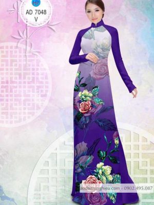 1583742198 350 Vai ao dai Hoa hong ruc ro thiet ke 2020