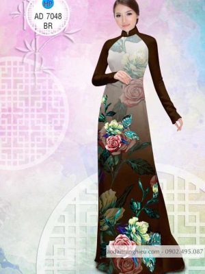 1583742198 488 Vai ao dai Hoa hong ruc ro thiet ke 2020