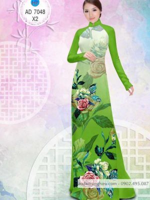 1583742198 514 Vai ao dai Hoa hong ruc ro thiet ke 2020