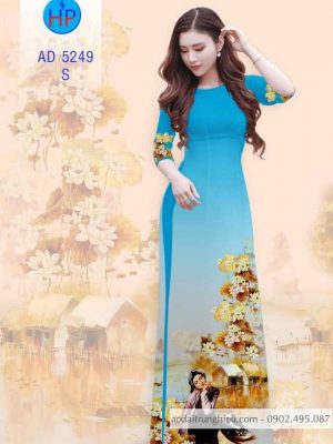 1583742311 323 Vai ao dai Co gai va hoa sen moi ra