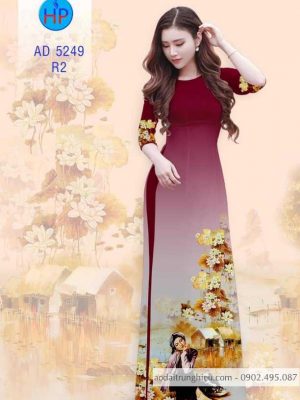 1583742311 372 Vai ao dai Co gai va hoa sen moi ra