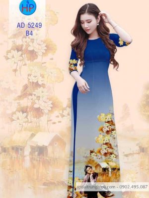 1583742311 467 Vai ao dai Co gai va hoa sen moi ra
