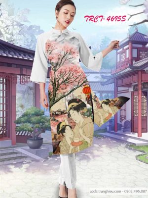 Vải áo dài cách tân cô gái nhât kiểu mới AD TRCT 4695 40 1584152474 462 Vai ao dai cach tan co gai nhat kieu moi