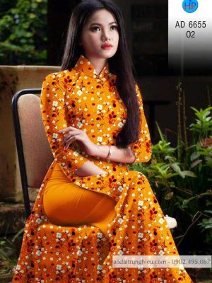 Vải áo dài Hoa nhỏ kiểu mới AD 6655 25 1584153562 51 Vai ao dai Hoa nho kieu moi AD 6655